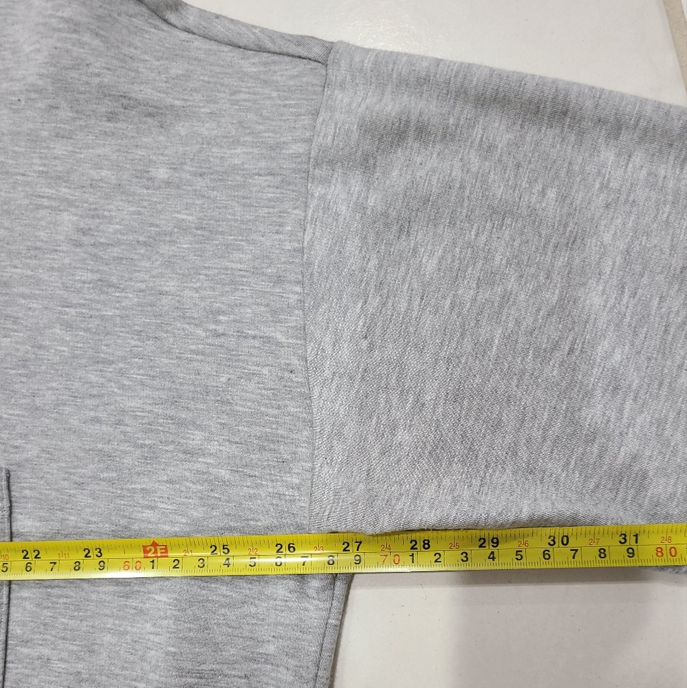 Eileen Fisher Boxy Crewneck Jersey knit Tunic Top Heathered Gray Sz XL - Picture 8 of 10